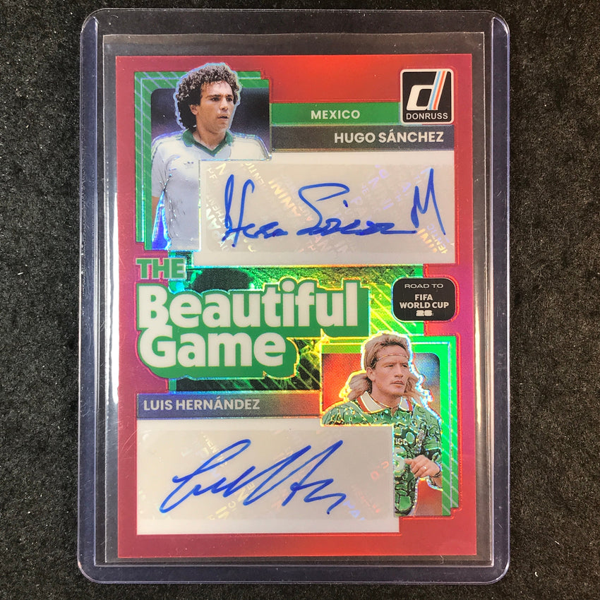 2025-26 Donruss Road to World Cup HUGO SANCHEZ LUIS HERNANDEZ Dual Auto 11/25