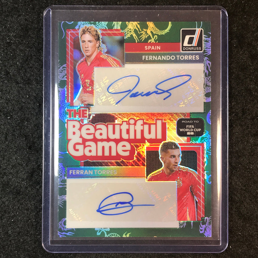 2025-26 Donruss Road to World Cup FERNANDO FERRAN TORRES Dual Auto Dragon 1/5