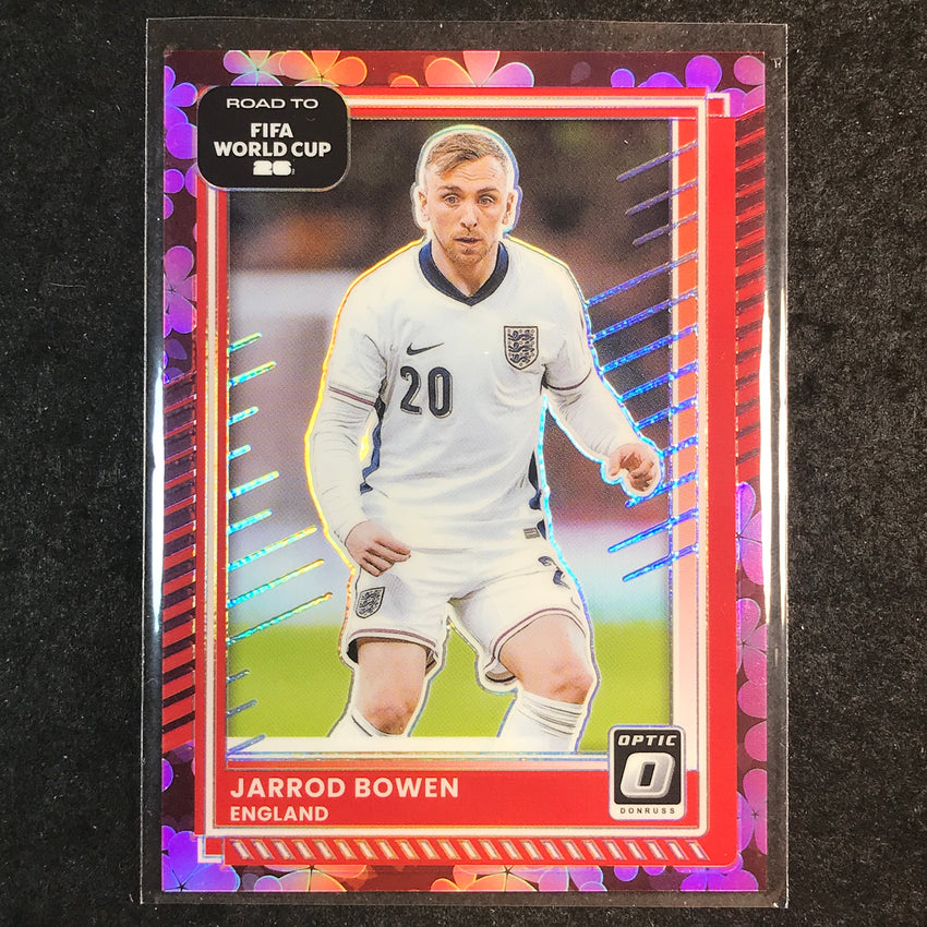 2025-26 Donruss Road to FIFA World Cup JARROD BOWEN Optic Plum Blossom #73