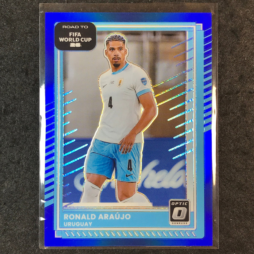 2025-26 Donruss Road to FIFA World Cup RONALD ARAUJO Optic Blue 24/75 #51