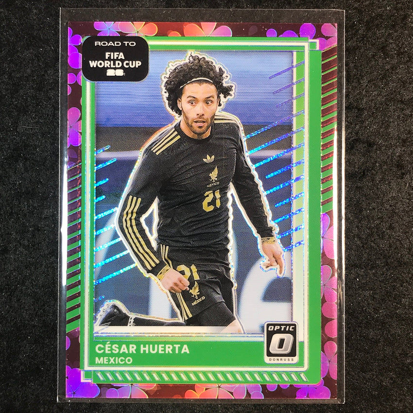 2025-26 Donruss Road to FIFA World Cup CESAR HUERTA Optic Plum Blossom #77