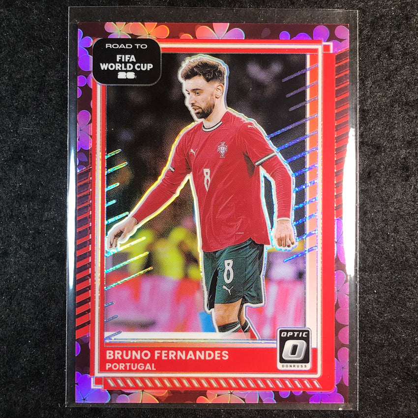 2025-26 Donruss Road to FIFA World Cup BRUNO FERNANDES Optic Plum Blossom #90