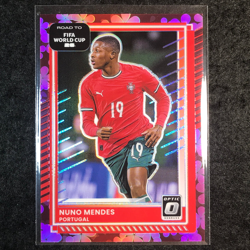 2025-26 Donruss Road to FIFA World Cup NUNO MENDES Optic Plum Blossom #92