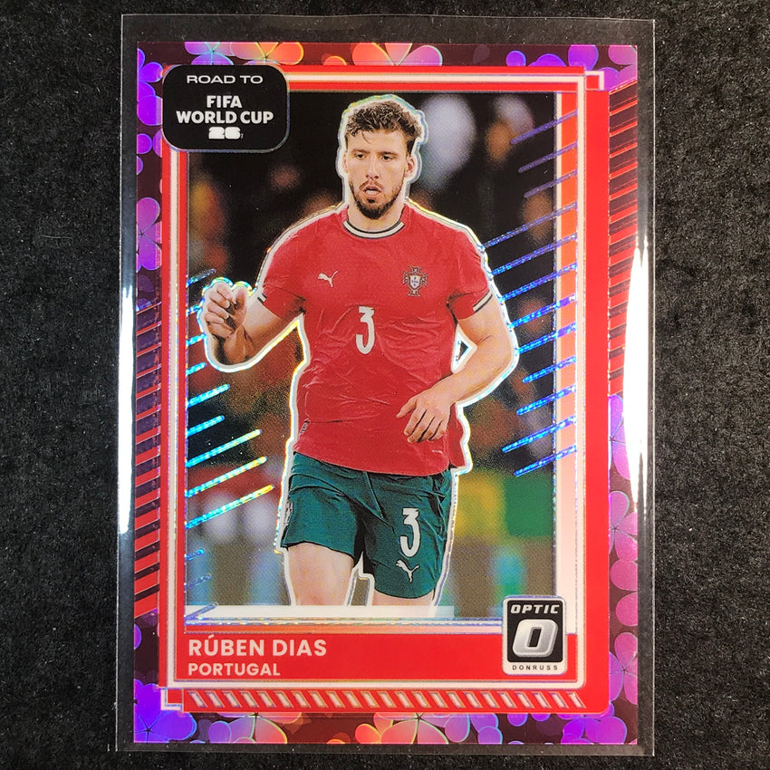2025-26 Donruss Road to FIFA World Cup RUBEN DIAS Optic Plum Blossom #93