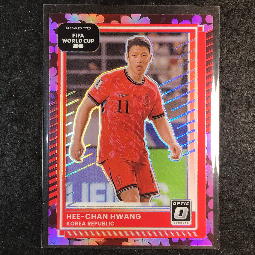 2025-26 Donruss Road to FIFA World Cup HEE-CHAN HWANG Optic Plum Blossom #103