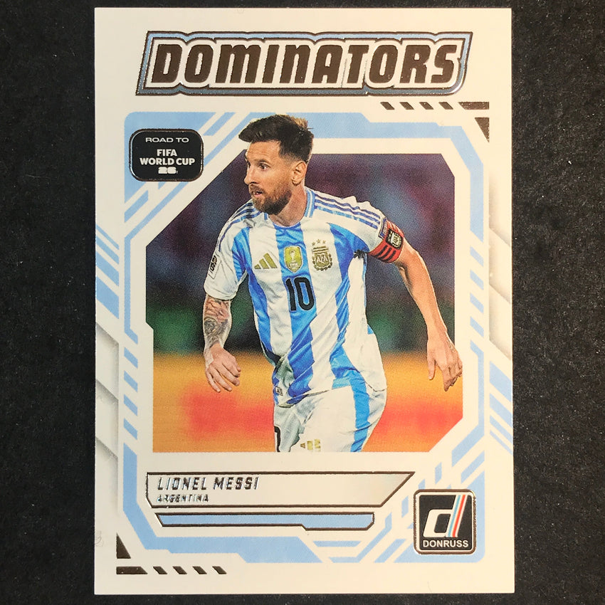 2025-26 Donruss Road to FIFA World Cup LIONEL MESSI Dominators Silver #3