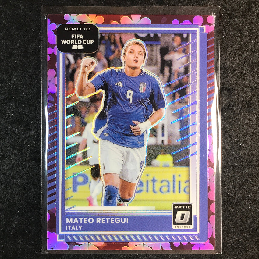 2025-26 Donruss Road to FIFA World Cup MATEO RETEGUI Optic Plum Blossom #115