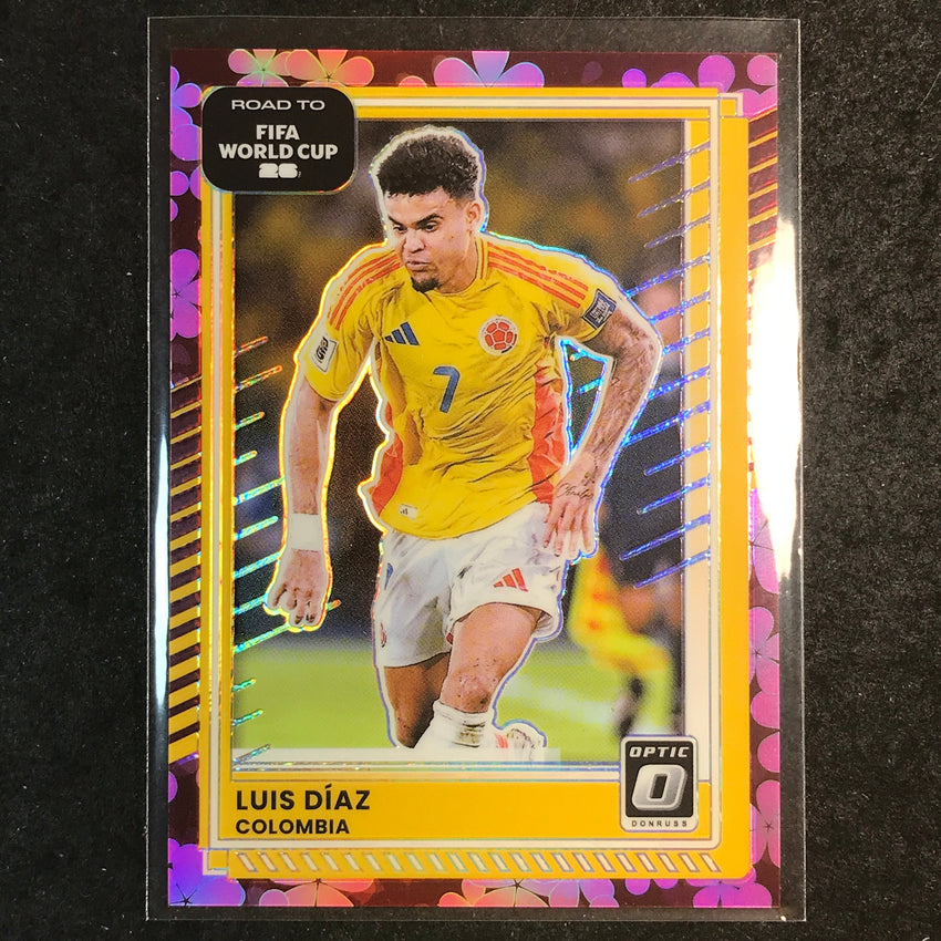 2025-26 Donruss Road to FIFA World Cup LUIS DIAZ Optic Plum Blossom #125
