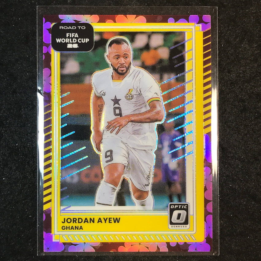2025-26 Donruss Road to FIFA World Cup JORDAN AYEW Optic Plum Blossom #128