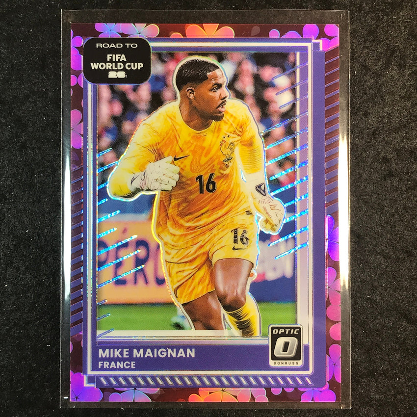 2025-26 Donruss Road to FIFA World Cup MIKE MAIGNAN Optic Plum Blossom #139
