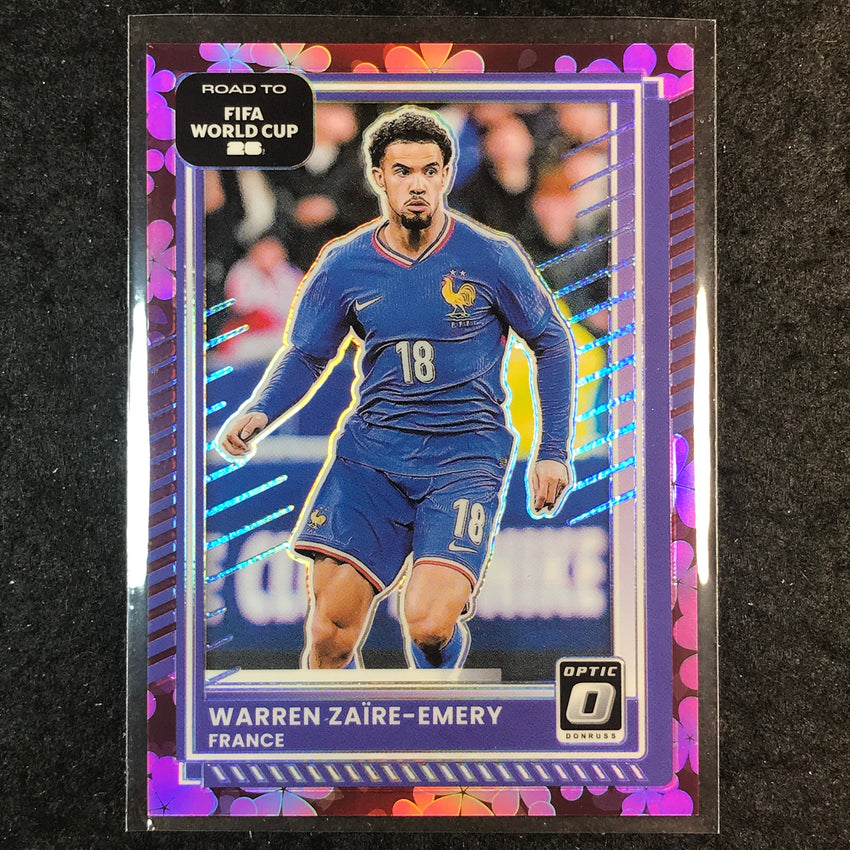 2025-26 Donruss Road to World Cup WARREN ZAIRE-EMERY Optic Plum Blossom #149