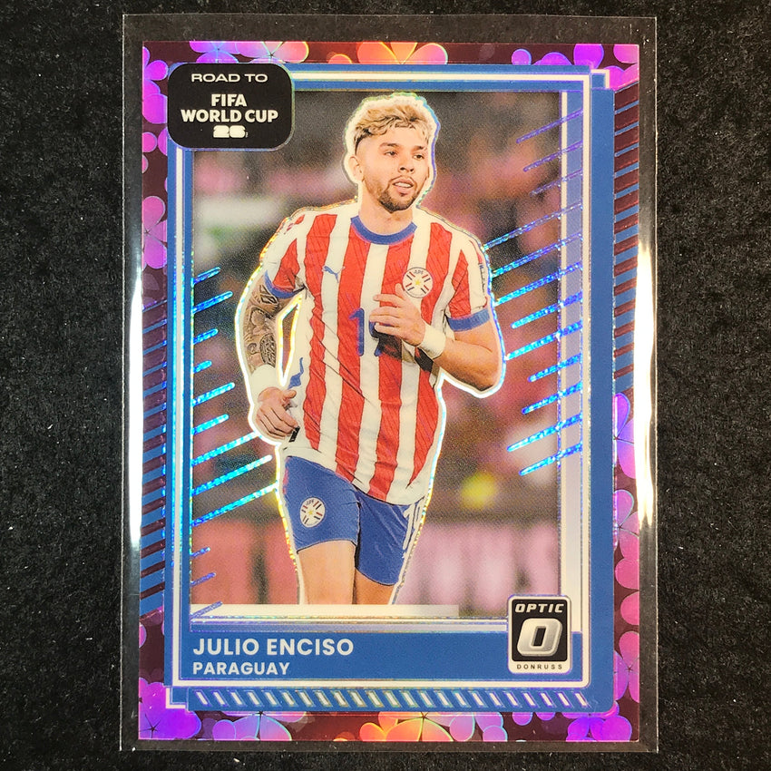 2025-26 Donruss Road to FIFA World Cup JULIO ENCISO Optic Plum Blossom #152