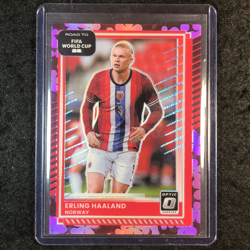 2025-26 Donruss Road to FIFA World Cup ERLING HAALAND Optic Plum Blossom #170