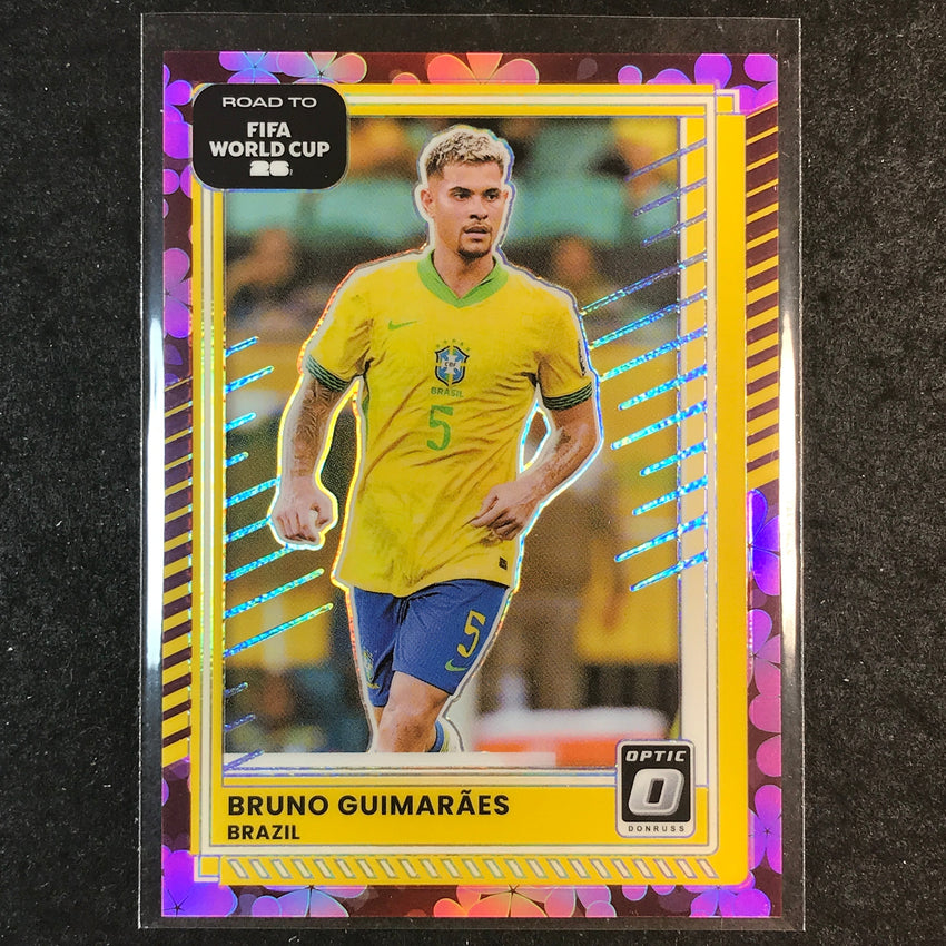 2025-26 Donruss Road to FIFA World Cup BRUNO GUIMARAES Optic Plum Blossom #181