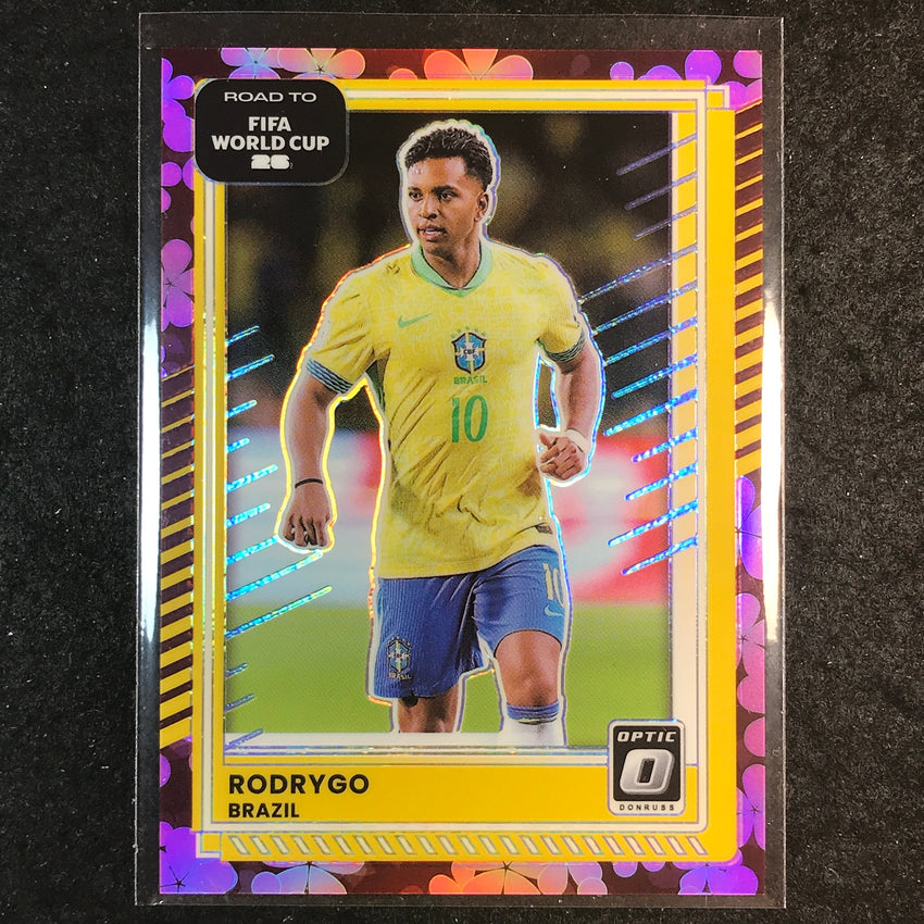 2025-26 Donruss Road to FIFA World Cup RODRYGO Optic Plum Blossom #183