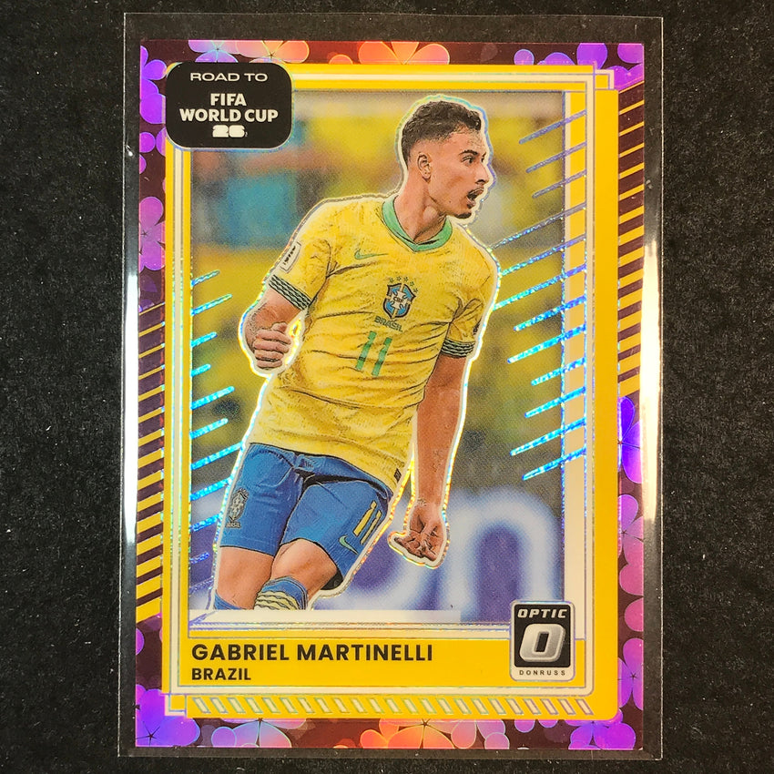 2025-26 Donruss Road to World Cup GABRIEL MARTINELLI Optic Plum Blossom #184