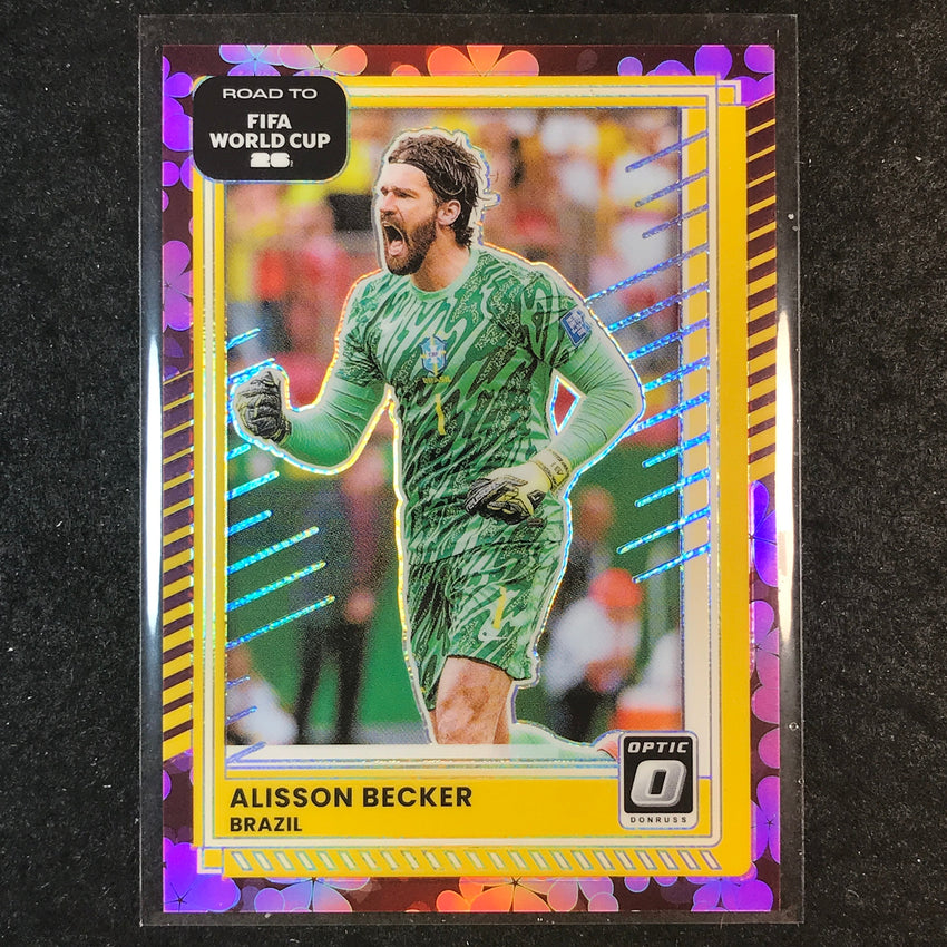 2025-26 Donruss Road to FIFA World Cup ALISSON BECKER Optic Plum Blossom #185
