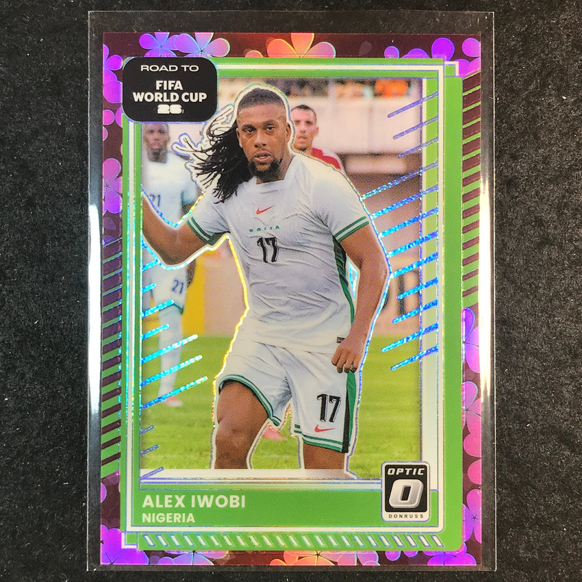 2025-26 Donruss Road to FIFA World Cup ALEX IWOBI Optic Plum Blossom #193