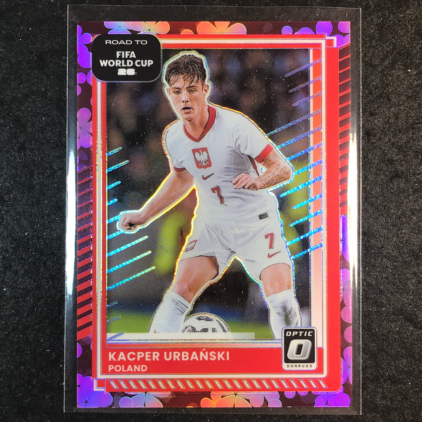 2025-26 Donruss Road to FIFA World Cup KACPER URBANSKI Optic Plum Blossom #198