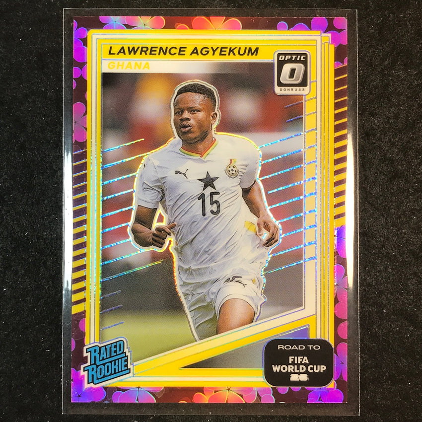 2025-26 Donruss Road to World Cup AGYEKUM Rated Rookie Optic Plum Blossom #209