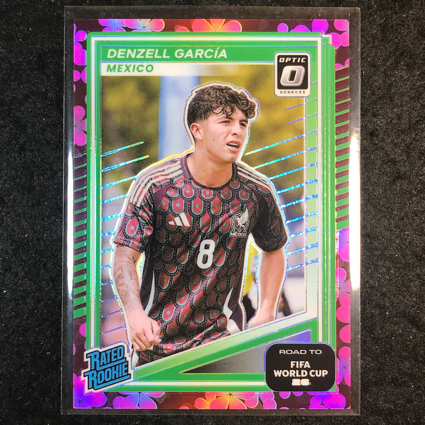 2025-26 Donruss Road to World Cup DENZELL GARCIA Rookie Optic Plum Blossom #211