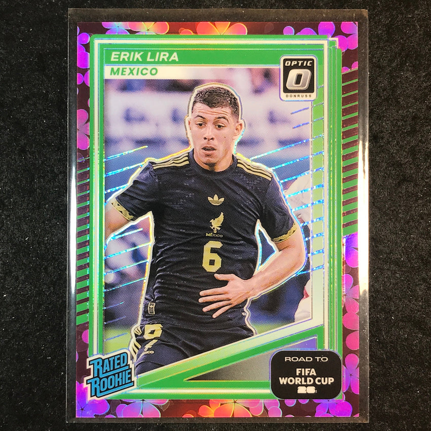 2025-26 Donruss Road to World Cup ERIK LIRA Rated Rookie Optic Plum Blossom #212