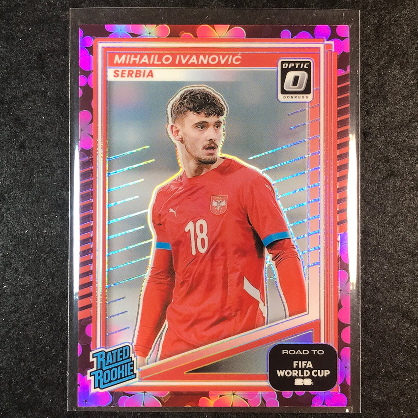 2025-26 Donruss Road to World Cup IVANOVIC Rated Rookie Optic Plum Blossom #239