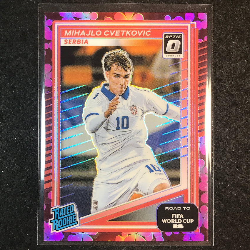 2025-26 Donruss Road to World Cup MIHAJLO CVETKOVIC Rookie Plum Blossom #240