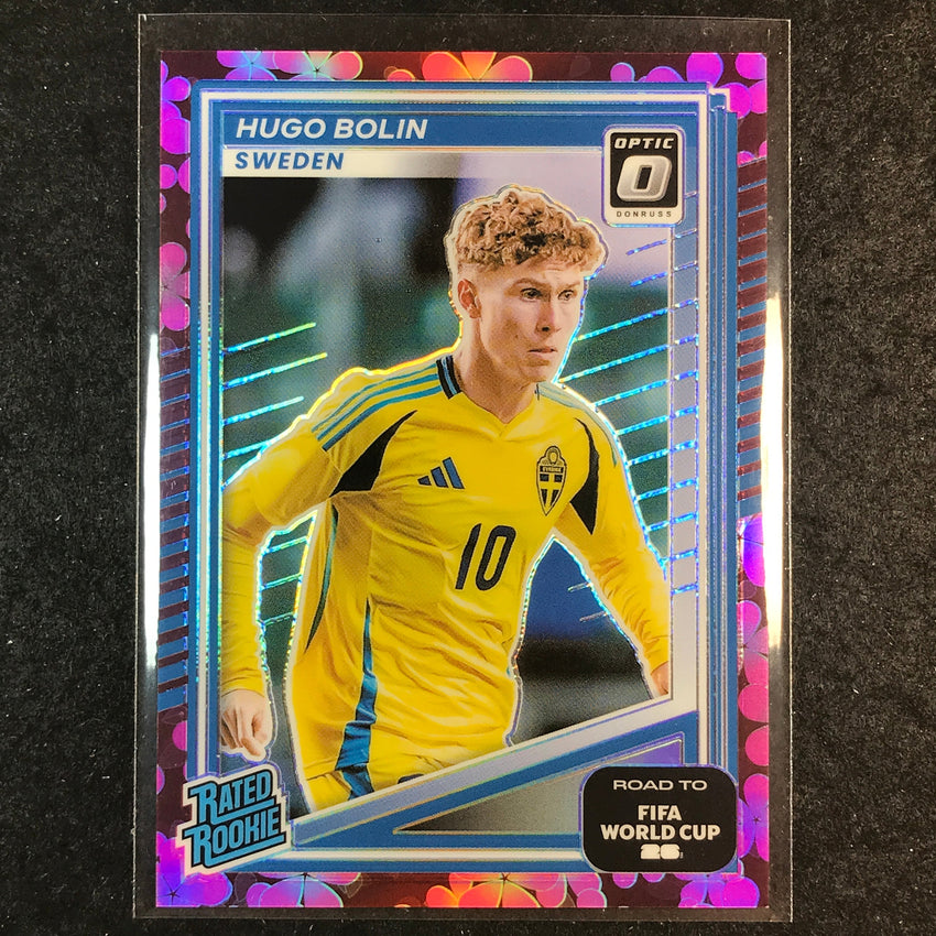 2025-26 Donruss Road to World Cup HUGO BOLIN Rookie Optic Plum Blossom #243