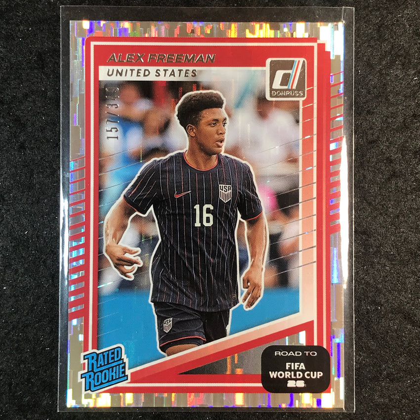 2025-26 Donruss Road to World Cup ALEX FREEMAN Rated Rookie Silver /349 #202