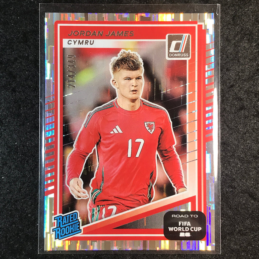 2025-26 Donruss Road to World Cup JORDAN JAMES Rated Rookie Silver /349 #206