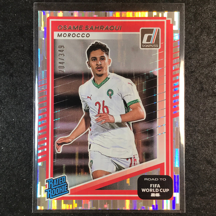 2025-26 Donruss Road to World Cup OSAME SAHRAOUI Rated Rookie Silver /349 #216