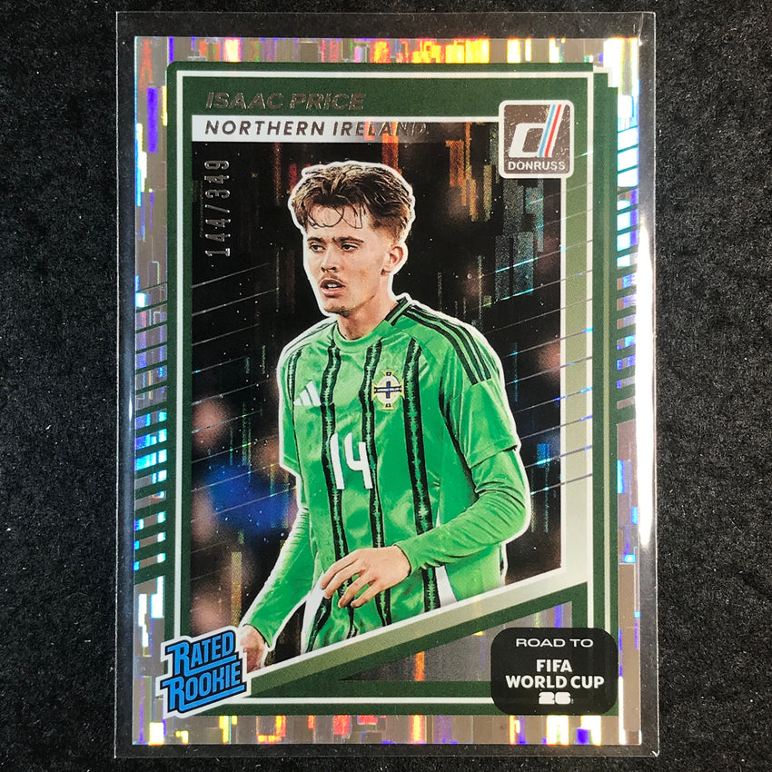 2025-26 Donruss Road to FIFA World Cup ISAAC PRICE Rated Rookie Silver /349 #219