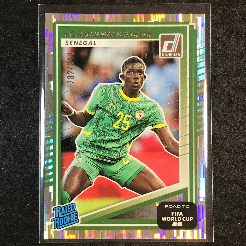 2025-26 Donruss Road to World Cup MALICK DIOUF Rated Rookie Silver /349 #236