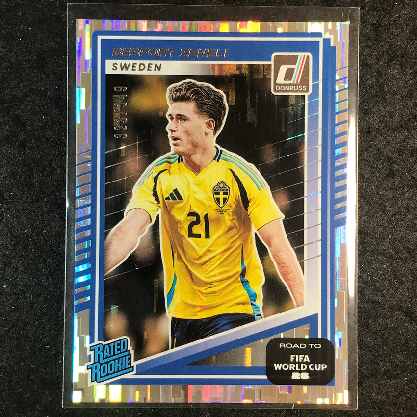 2025-26 Donruss Road to World Cup BESFORT ZENELI Rated Rookie Silver /349 #242