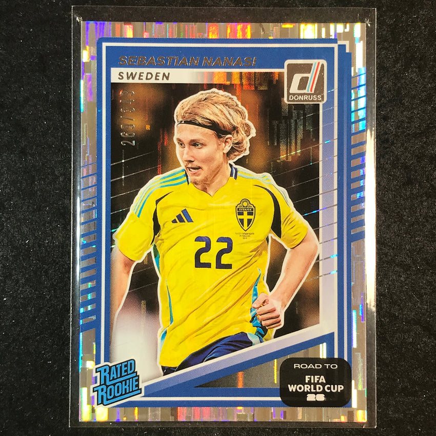 2025-26 Donruss Road to World Cup SEBASTIAN NANASI Rated Rookie Silver /349 #245