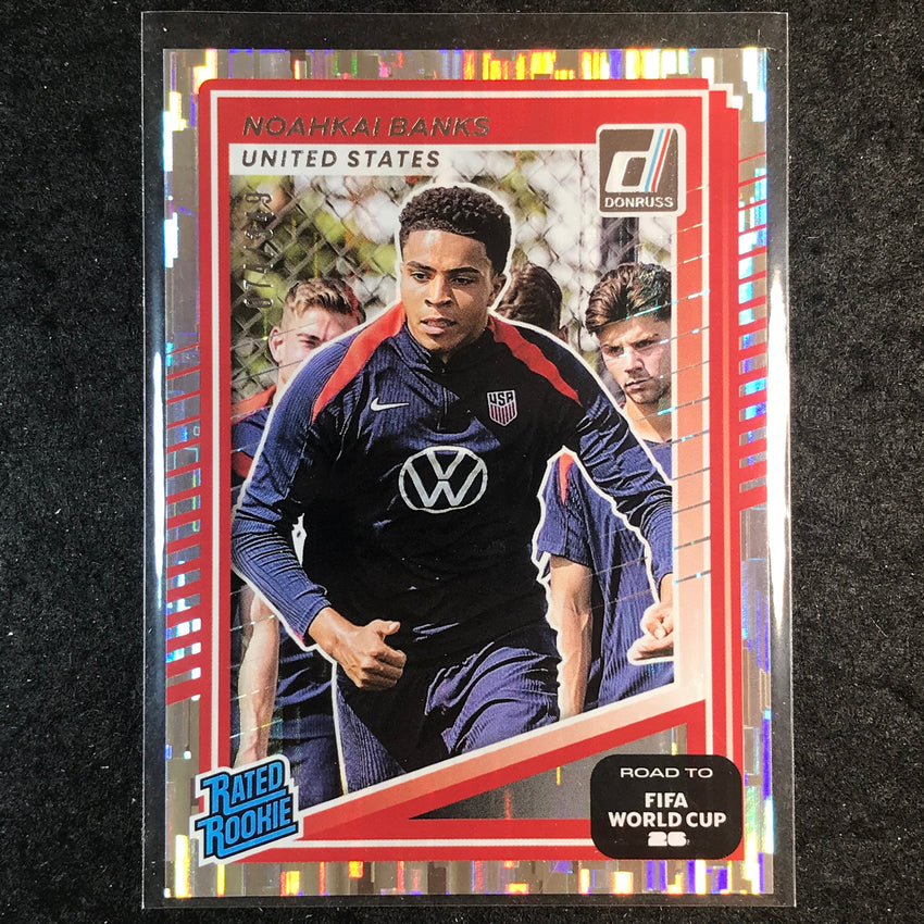 2025-26 Donruss Road to World Cup NOAHKAI BANKS Rated Rookie Silver /349 #246
