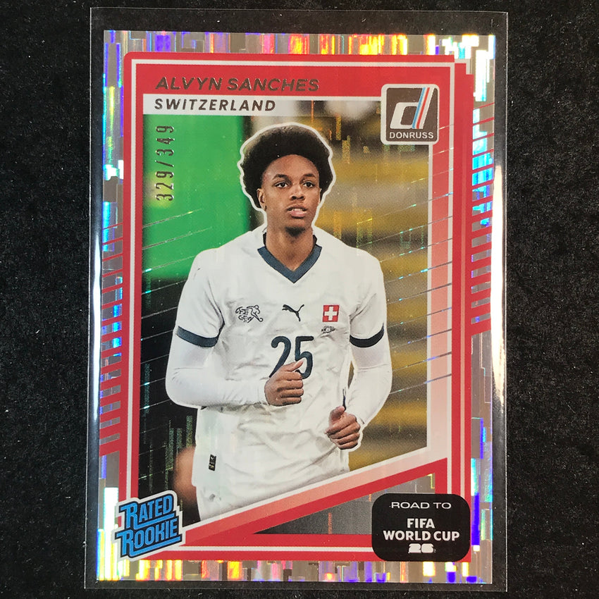 2025-26 Donruss Road to World Cup ALVYN SANCHES Rated Rookie Silver /349 #247