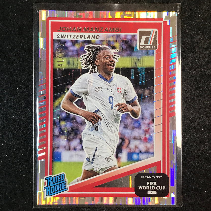 2025-26 Donruss Road to World Cup JOHAN MANZAMBI Rated Rookie Silver /349 #250