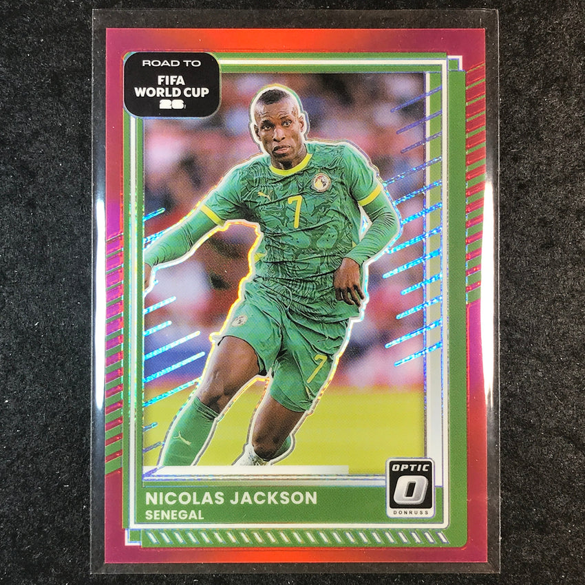 2025-26 Donruss Road to FIFA World Cup NICOLAS JACKSON Optic Red /199 #6