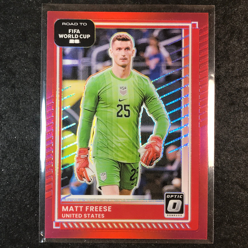 2025-26 Donruss Road to FIFA World Cup MATT FREESE Optic Red /199 #28