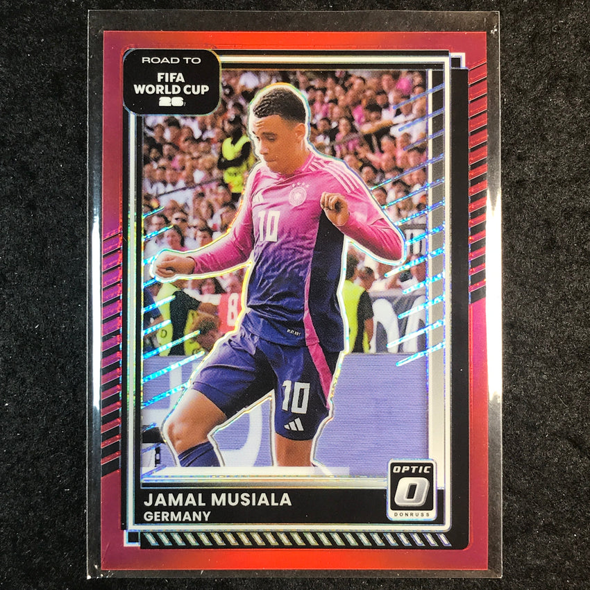 2025-26 Donruss Road to FIFA World Cup JAMAL MUSIALA Optic Red /199 #40