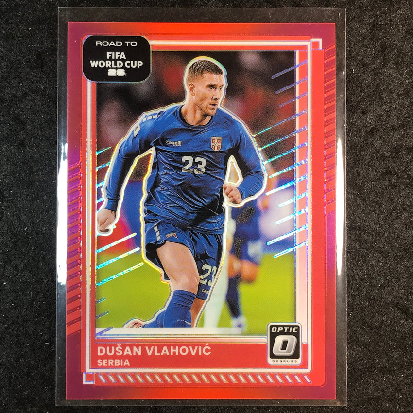 2025-26 Donruss Road to FIFA World Cup DUSAN VLAHOVIC Optic Red /199 #54
