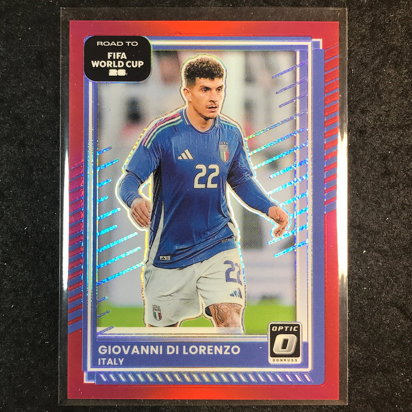 2025-26 Donruss Road to FIFA World Cup GIOVANNI DI LORENZO Optic Red /199 #117