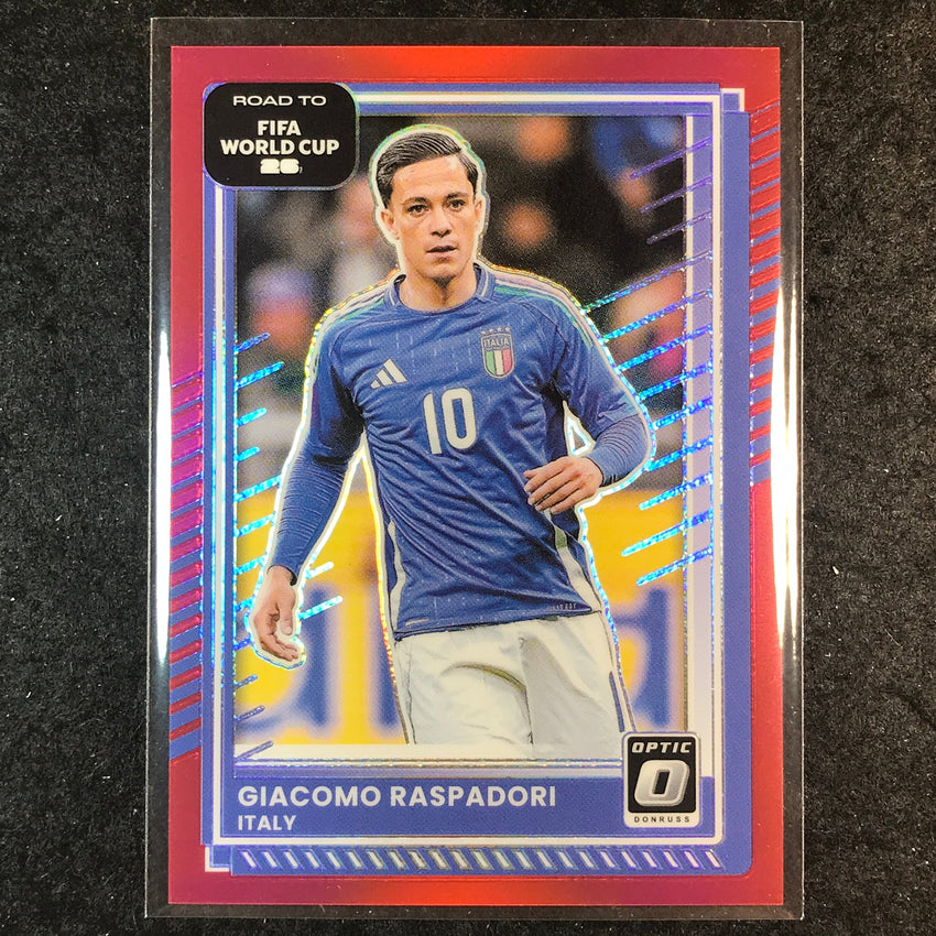 2025-26 Donruss Road to FIFA World Cup GIACOMO RASPADORI Optic Red /199 #118