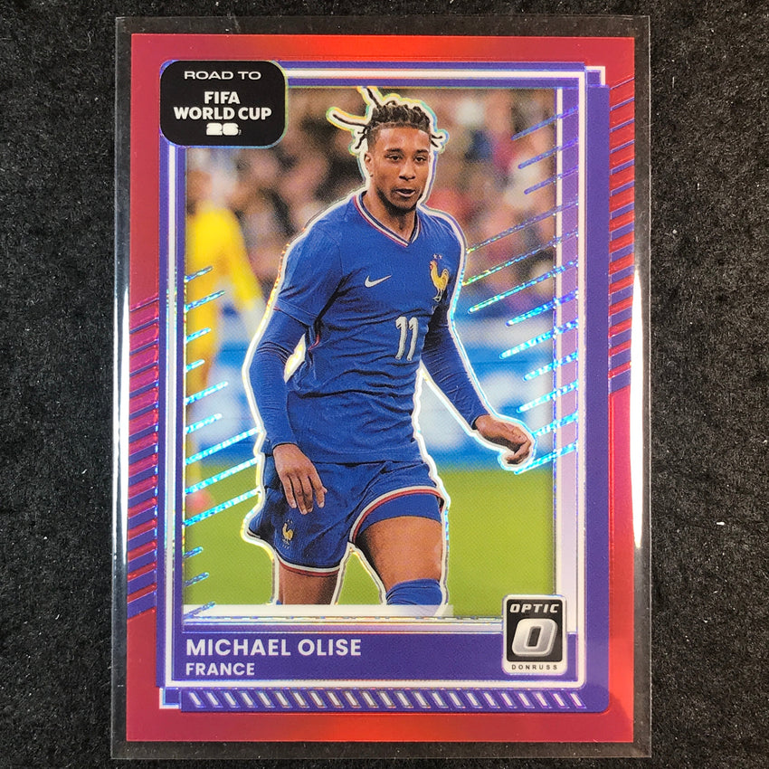 2025-26 Donruss Road to FIFA World Cup MICHAEL OLISE Optic Red /199 #140