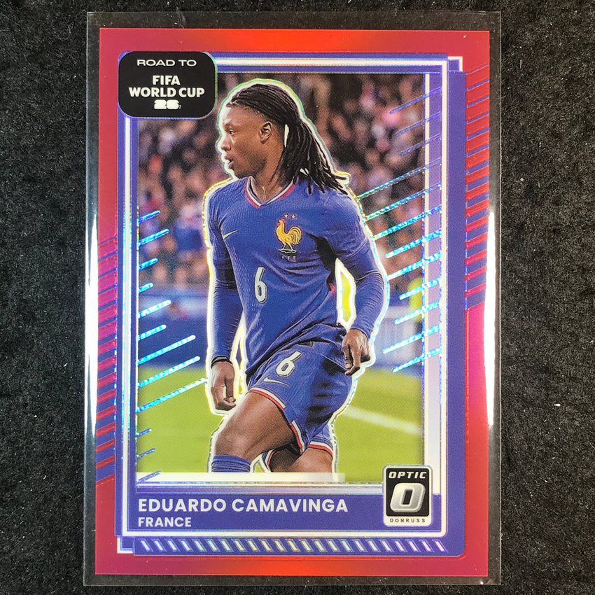2025-26 Donruss Road to FIFA World Cup EDUARDO CAMAVINGA Optic Red /199 #141