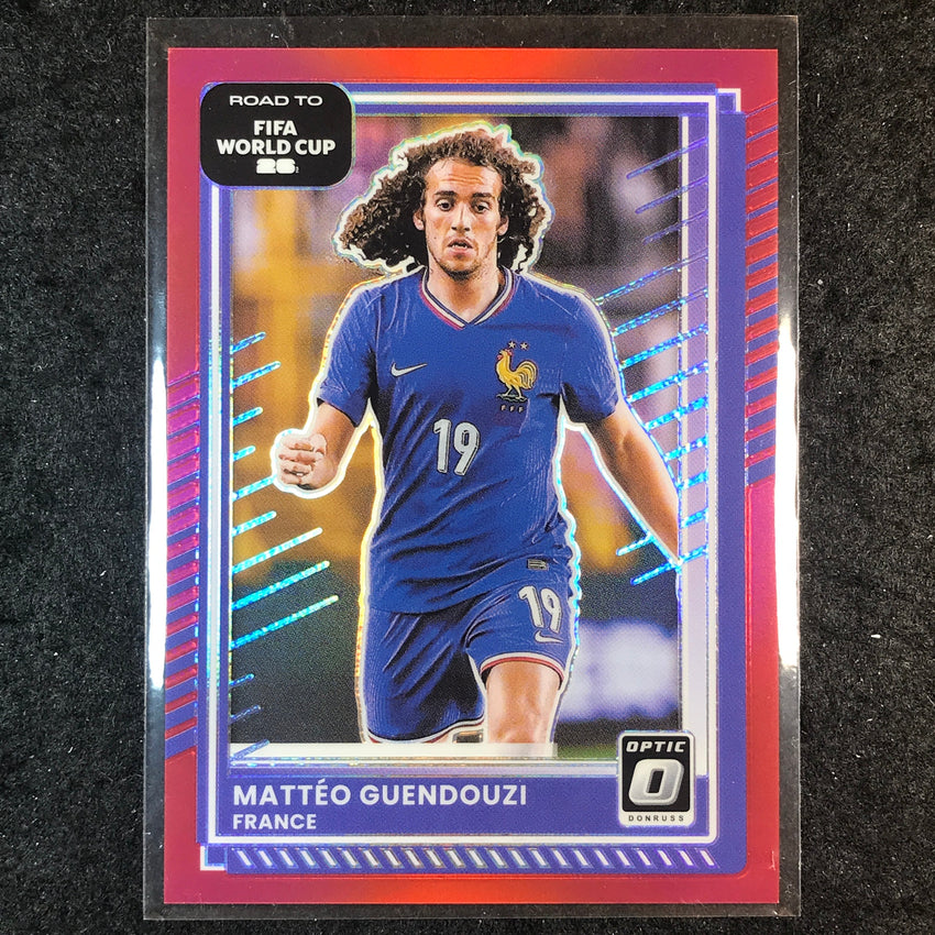 2025-26 Donruss Road to FIFA World Cup MATTEO GUENDOUZI Optic Red /199 #144