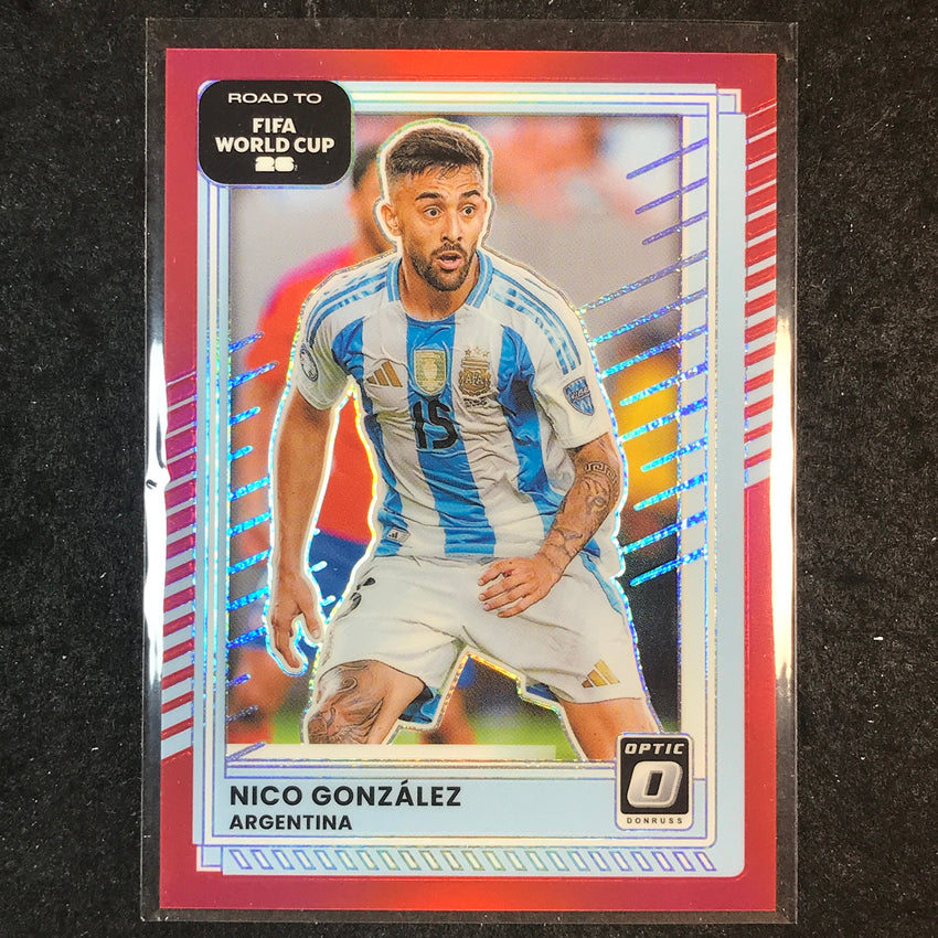 2025-26 Donruss Road to FIFA World Cup NICO GONZALEZ Optic Red /199 #159