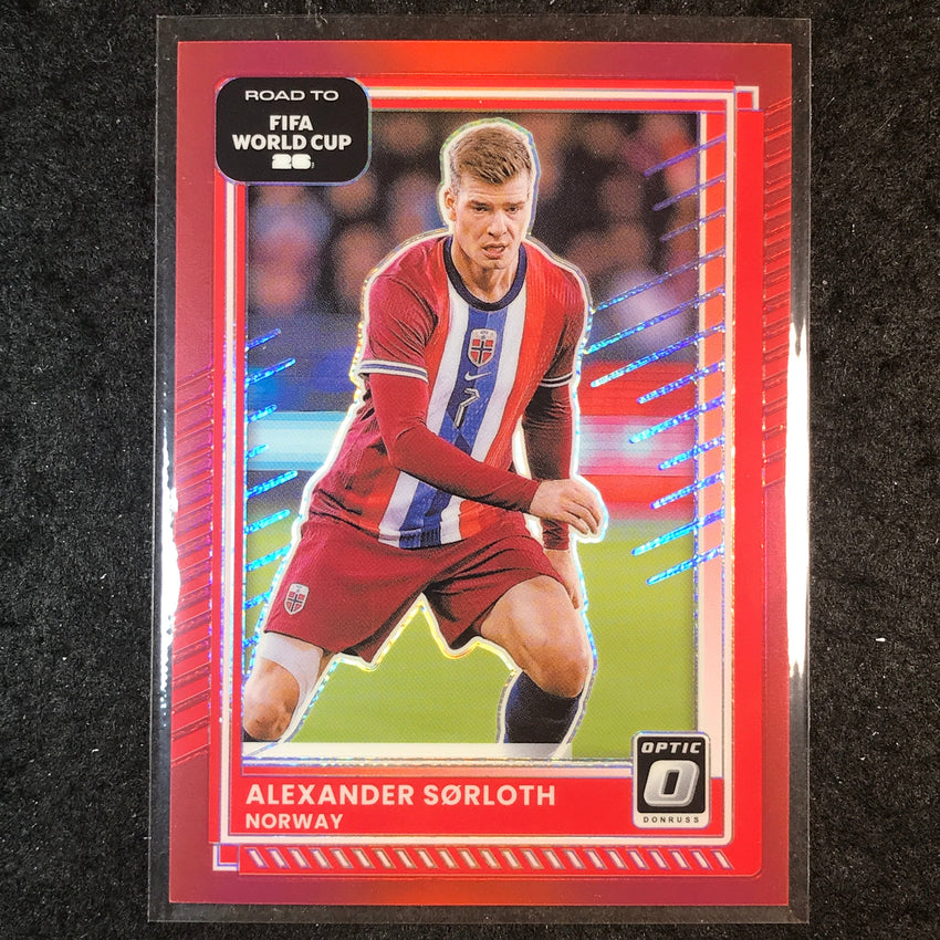 2025-26 Donruss Road to FIFA World Cup ALEXANDER SORLOTH Optic Red /199 #169
